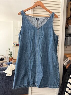 GAP Light Blue Denim Tank Dress